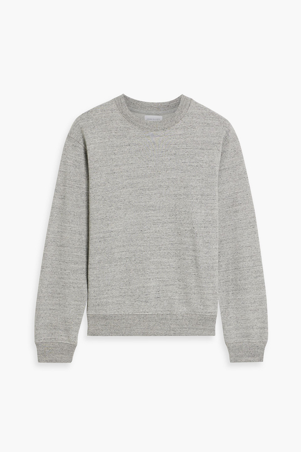 John Elliott Cotton And Cashmere-blend Fleece Sweatshirt In Gray