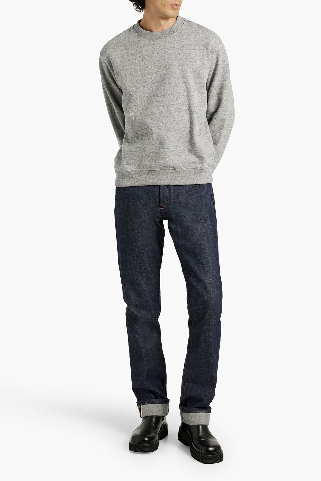 JOHN ELLIOTT Cotton and cashmere-blend fleece sweatshirt