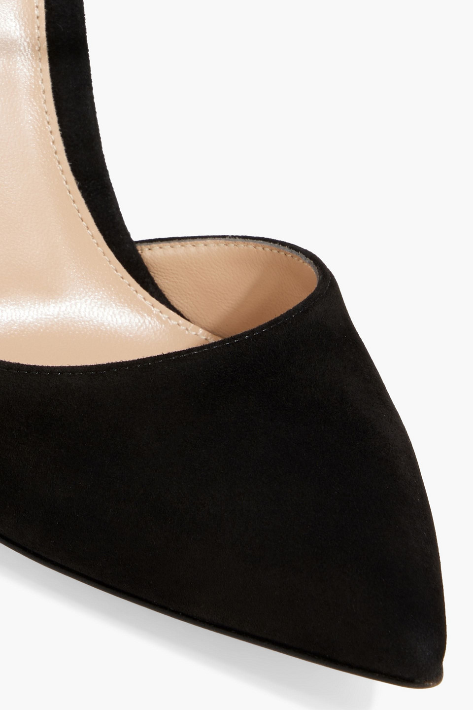 Gianvito Rossi Jewel Crystal-embellished Pvc And Suede Pumps In Black