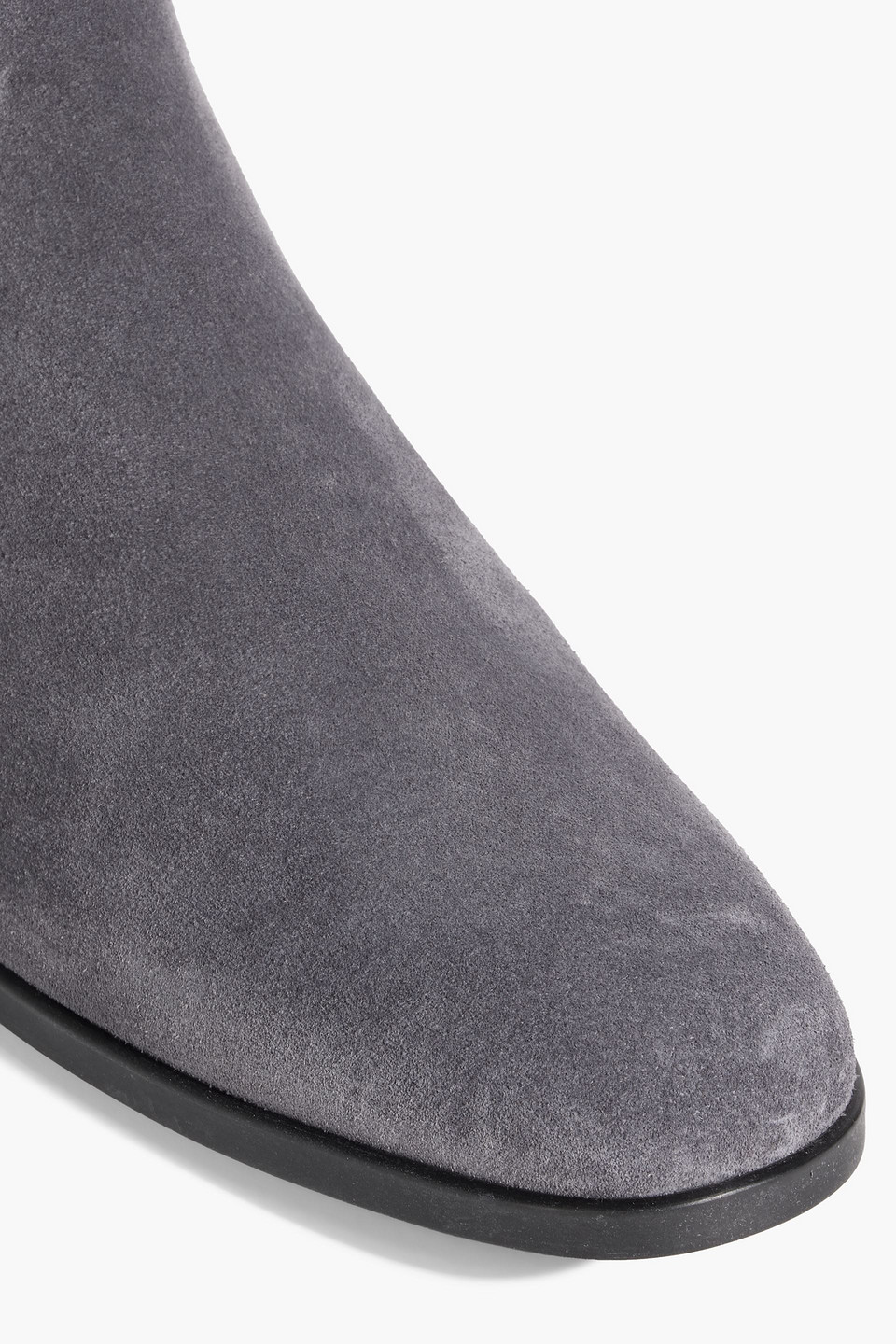 Tod's Suede Chelsea Boots In Anthracite