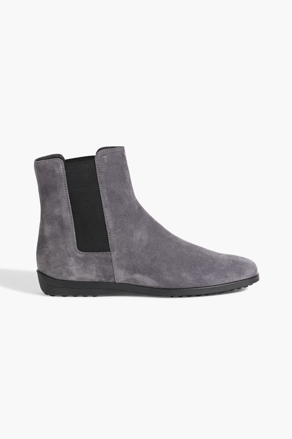 Tod's Suede Chelsea Boots In Anthracite