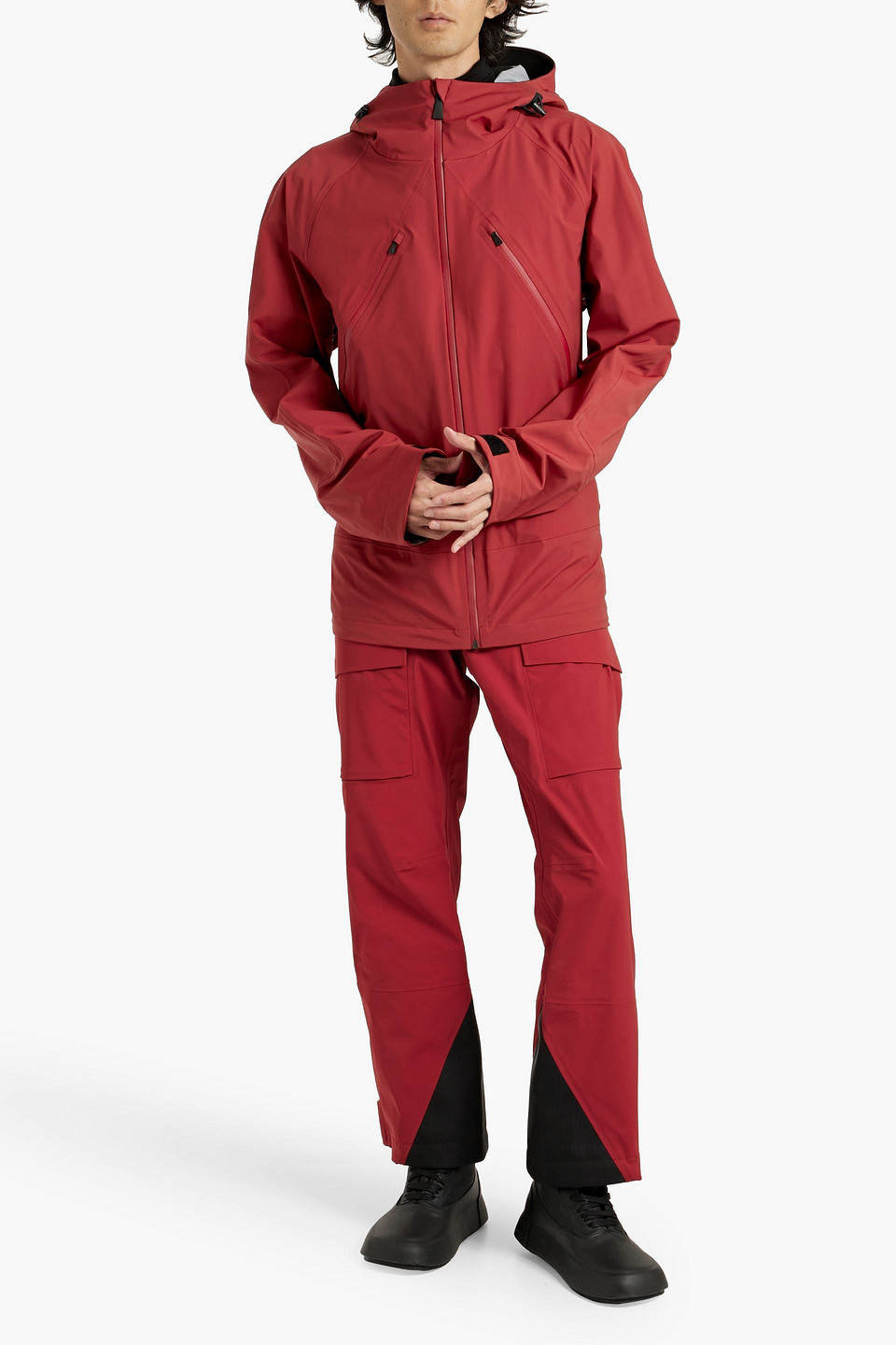 Aztech Mountain Hayden 3l Shell Hooded Ski Jacket In Red