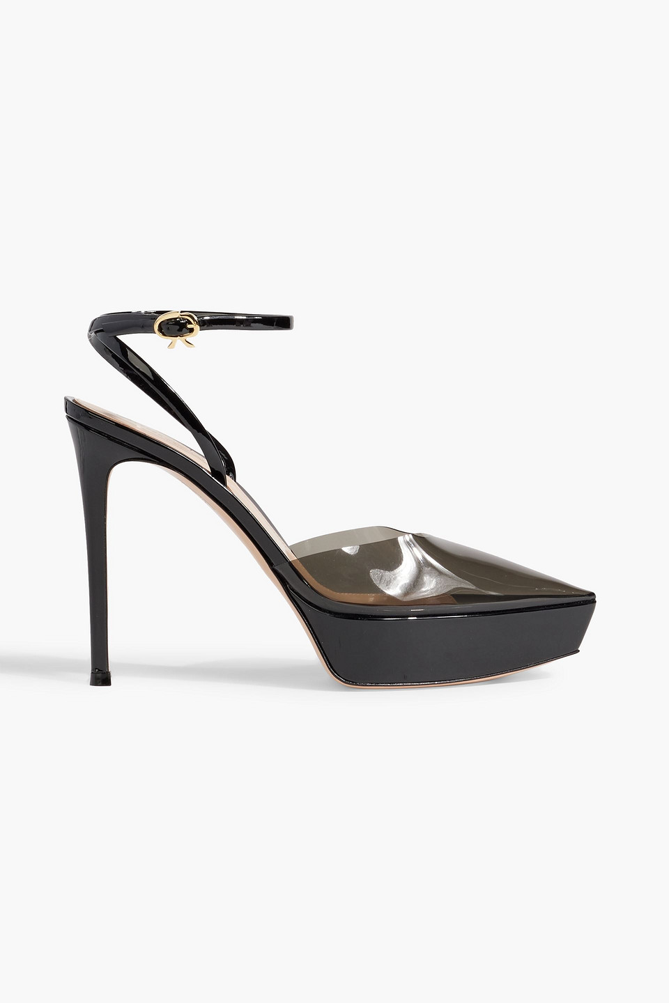 Gianvito Rossi Dashiel Pvc And Patent-leather Pumps In Black