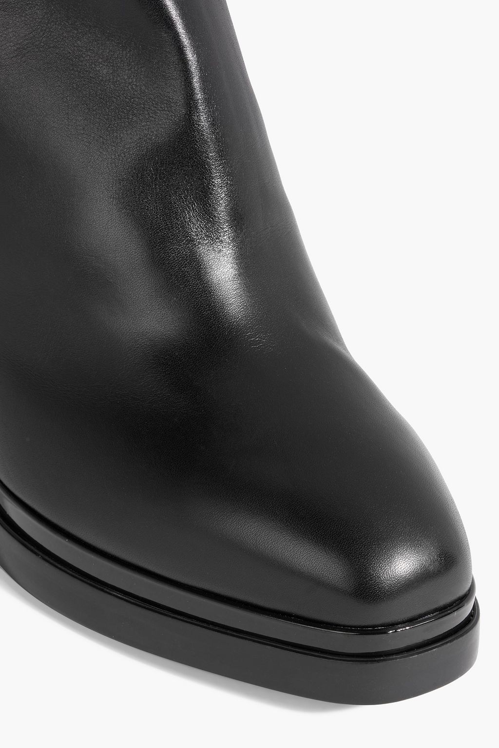TOD'S Buckled two-tone leather ankle boots