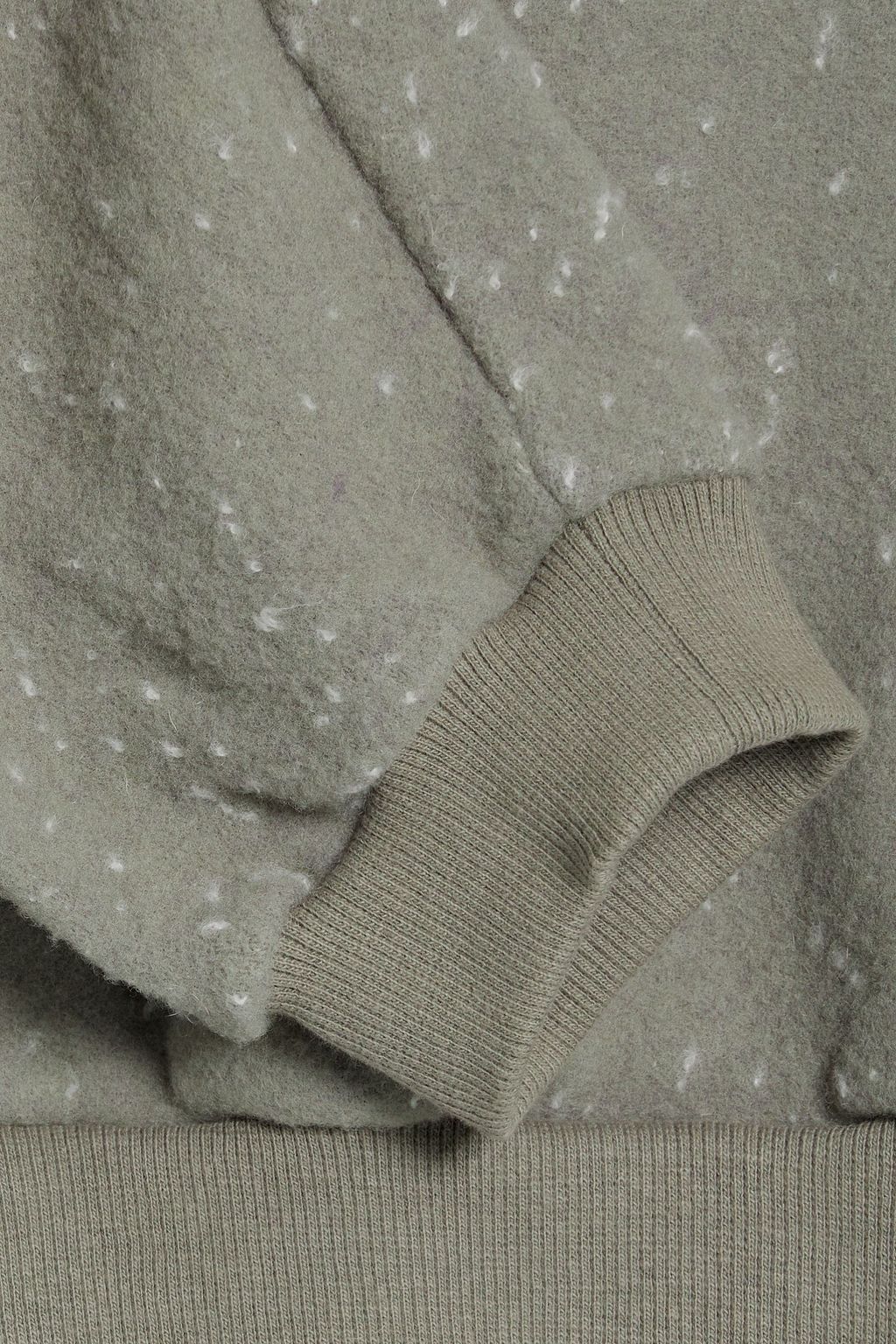 JOHN ELLIOTT Wool-blend half-zip sweatshirt