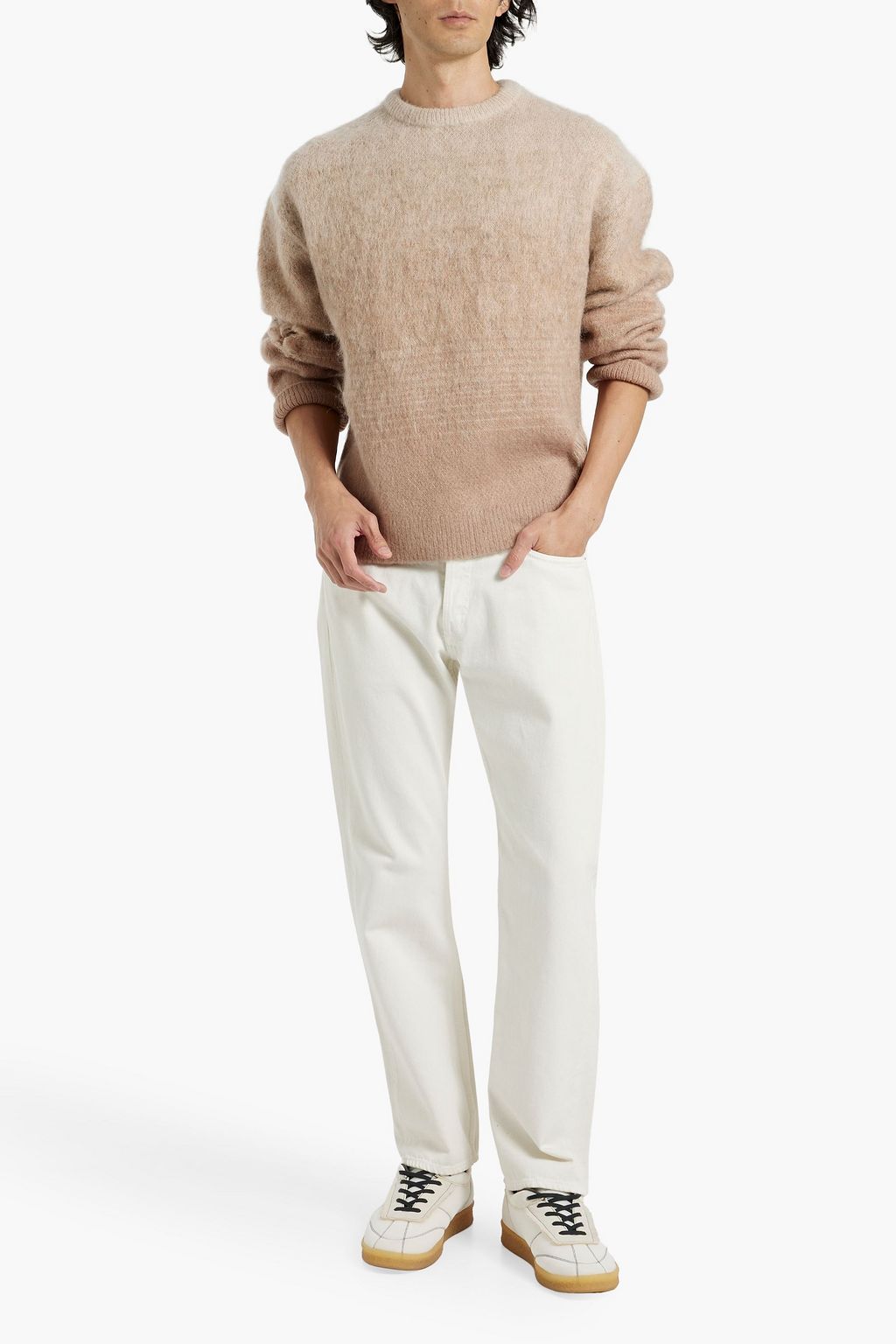 JOHN ELLIOTT Distressed brushed knitted sweater