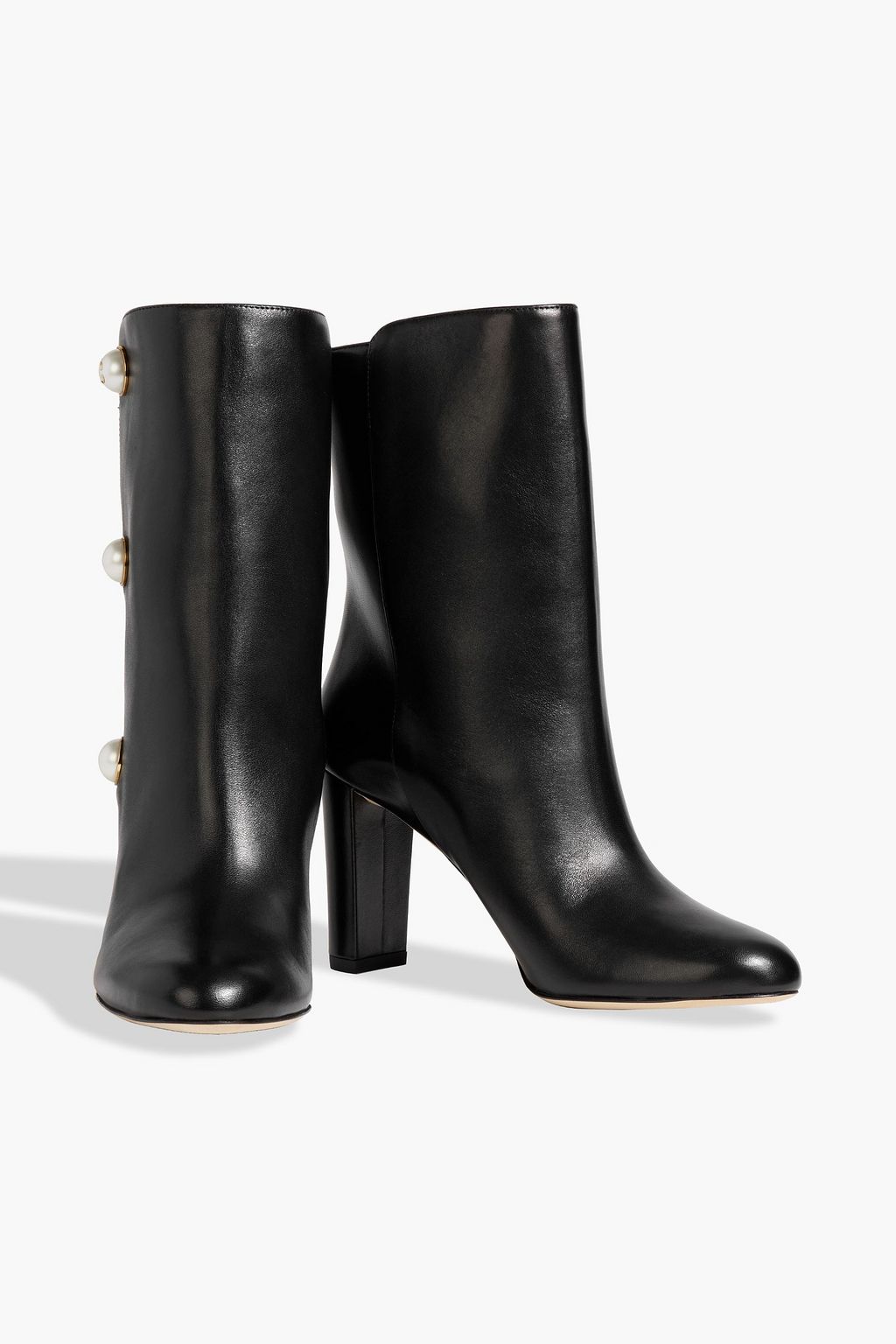 JIMMY CHOO Rina 85 embellished leather ankle boots