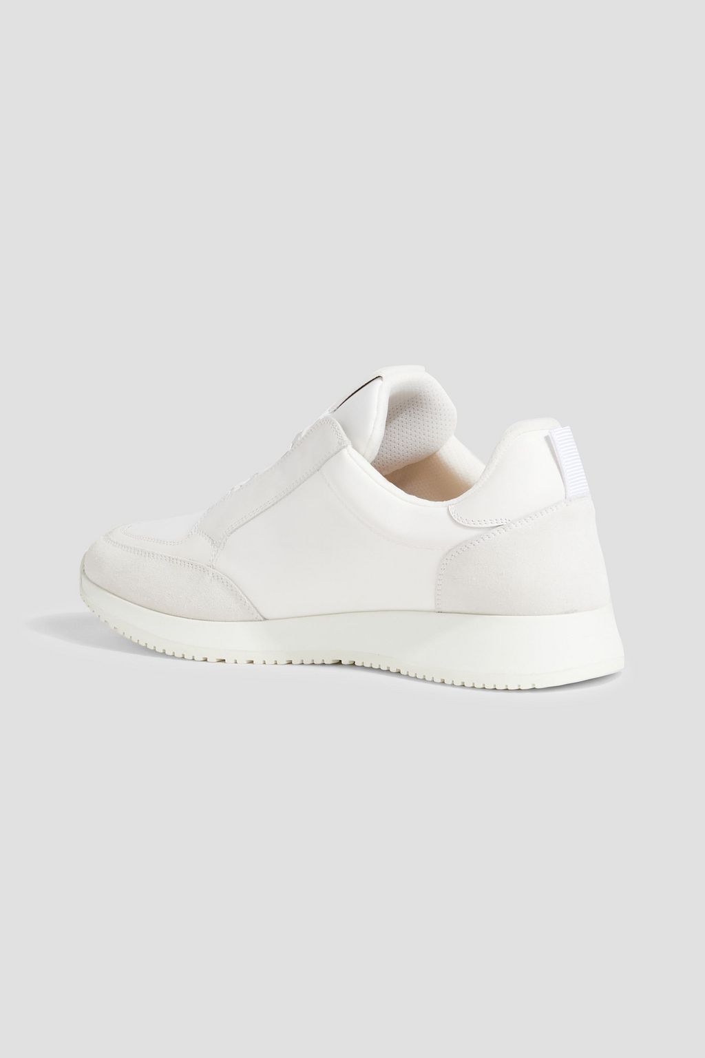 GIANVITO ROSSI Powell suede-trimmed leather sneakers