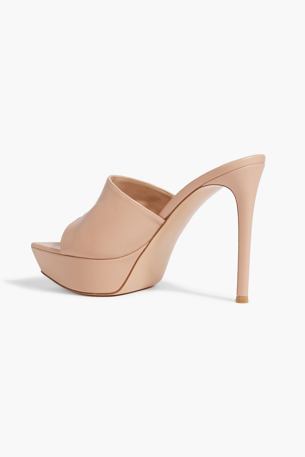 GIANVITO ROSSI Leather platform mules