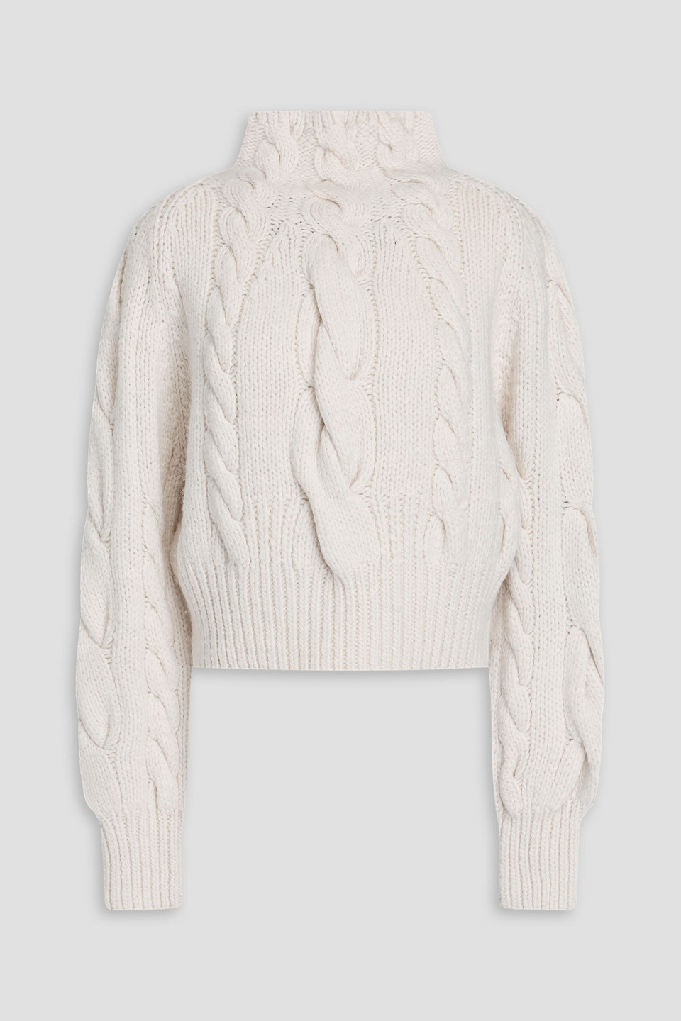 Zimmermann Luminosity Cable-knit Wool Sweater In Cream