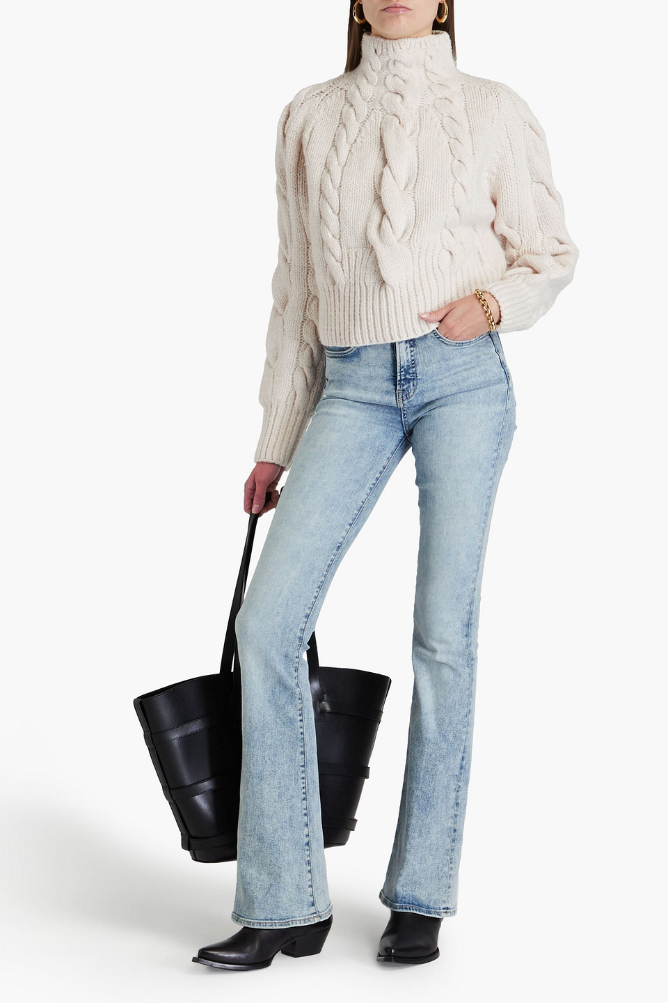 Zimmermann Luminosity Cable-knit Wool Sweater In Cream