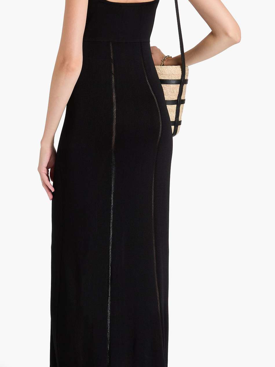 knitted midi dress