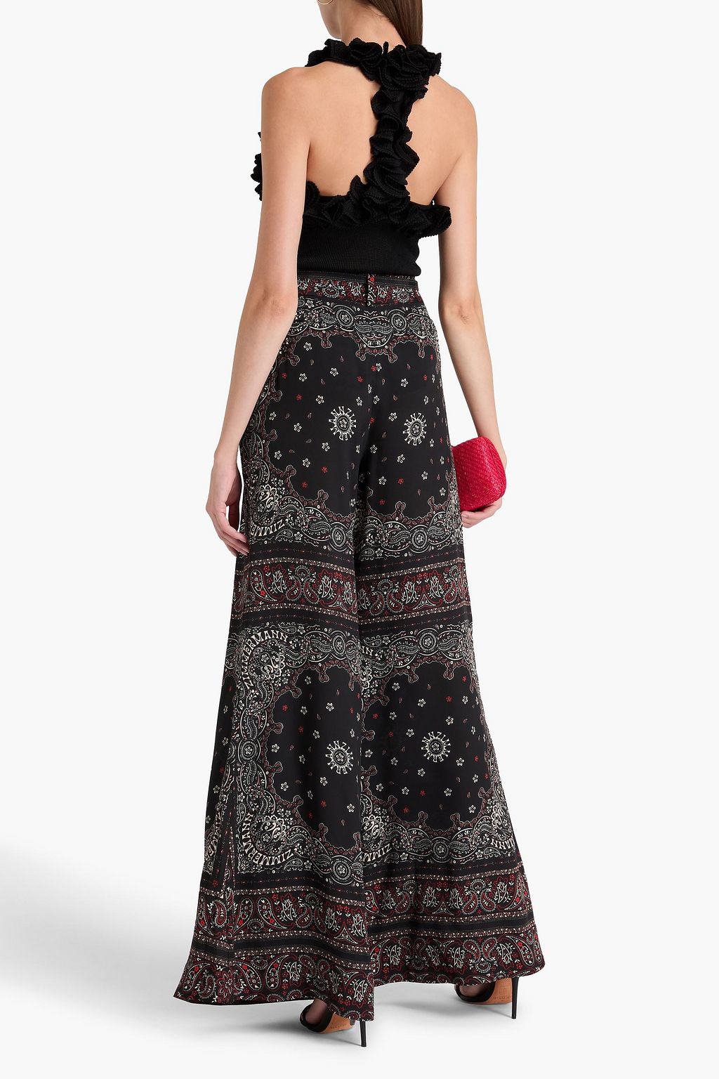 ZIMMERMANN Ruffled knitted top