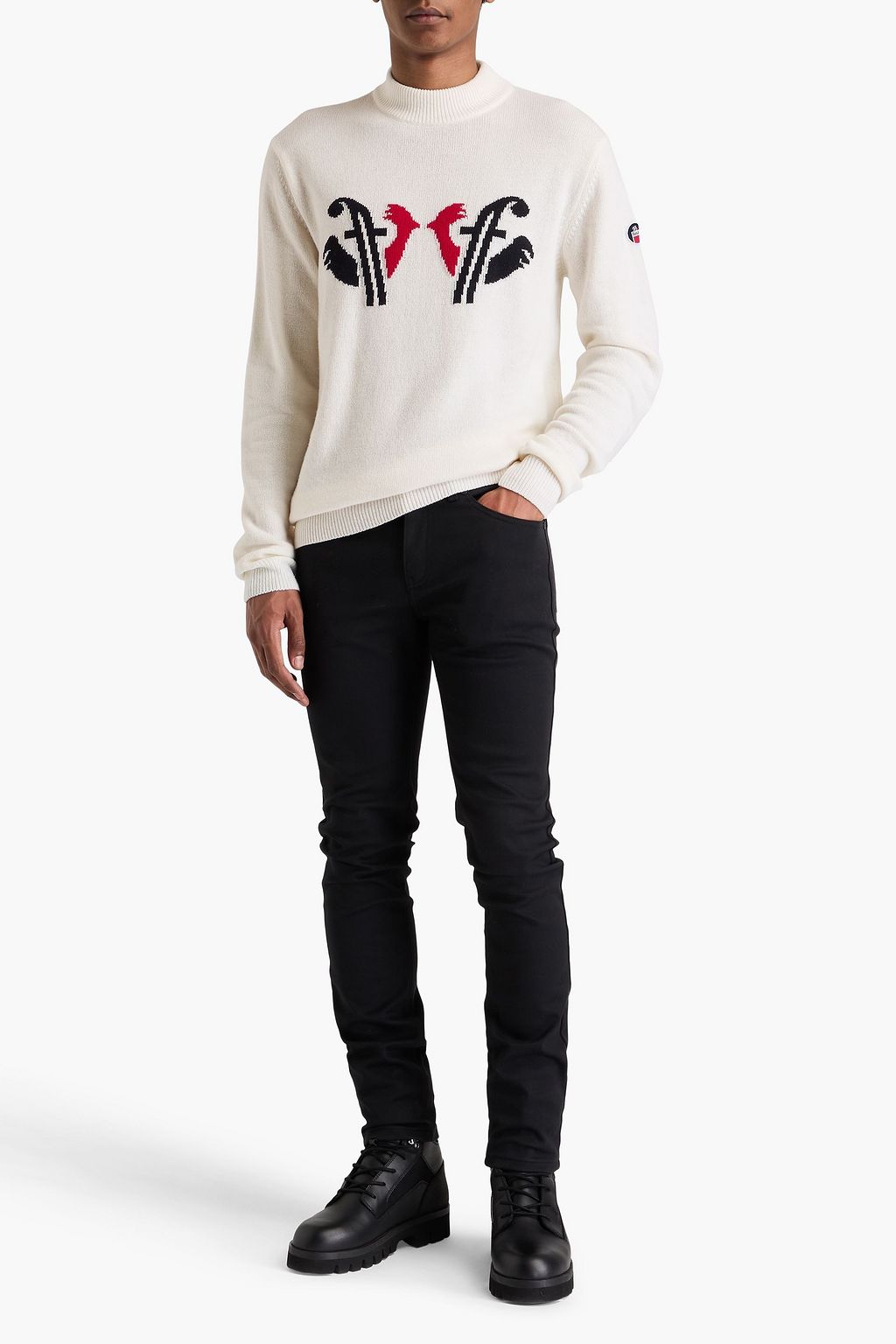 FUSALP Raul jacquard-knit wool and cashmere-blend sweater