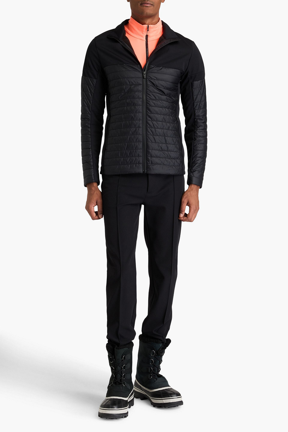 Fusalp Estaris Tech-jersey And Shell Track Jacket In Black