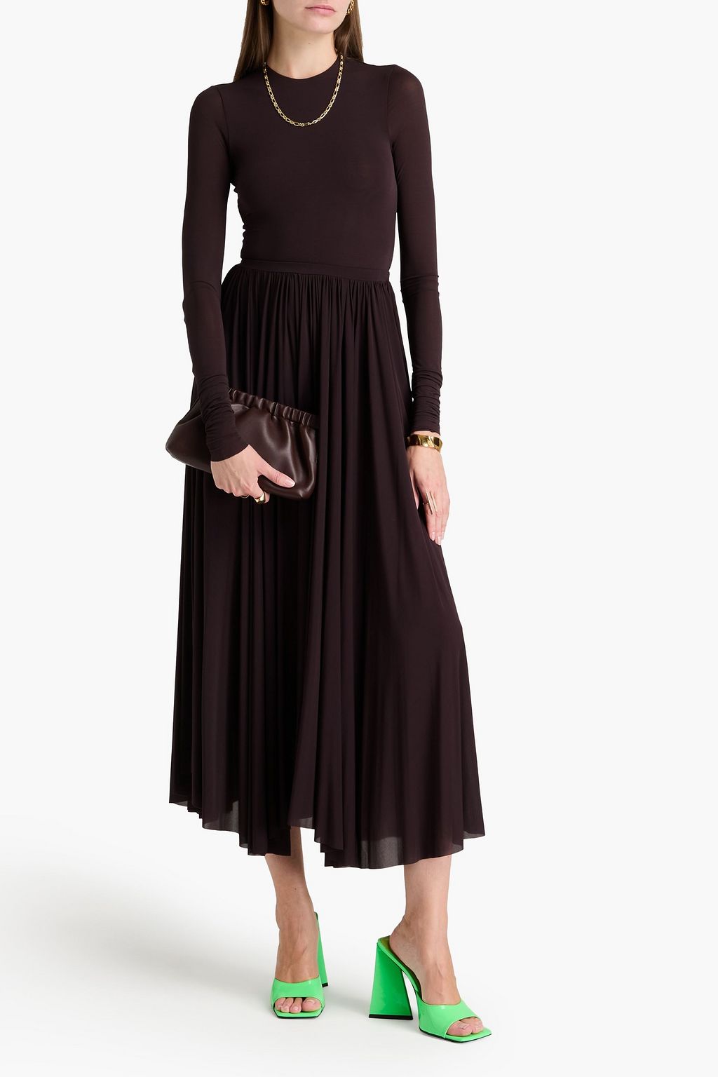 PHILOSOPHY DI LORENZO SERAFINI ストレッチジャージー ボディスーツ