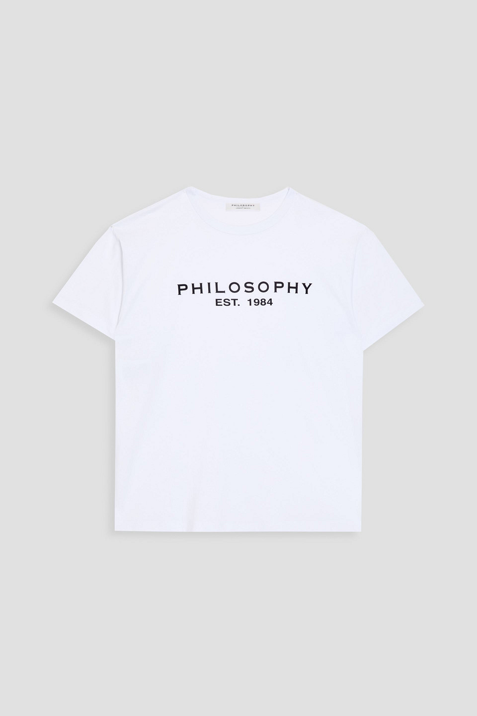 Philosophy Di Lorenzo Serafini Logo-print Cotton-jersey T-shirt In White