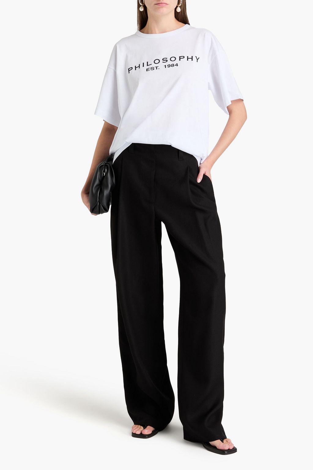 PHILOSOPHY DI LORENZO SERAFINI Logo-print cotton-jersey T-shirt