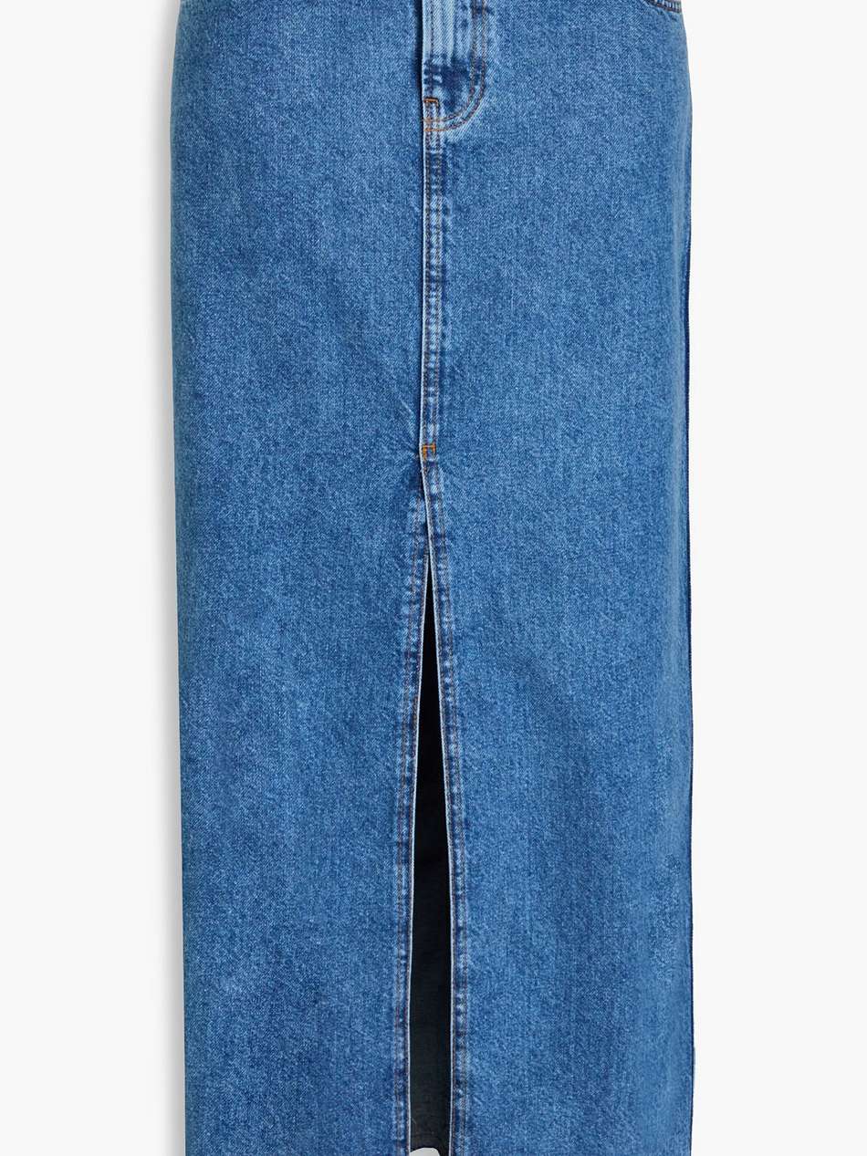 denim maxi skirt