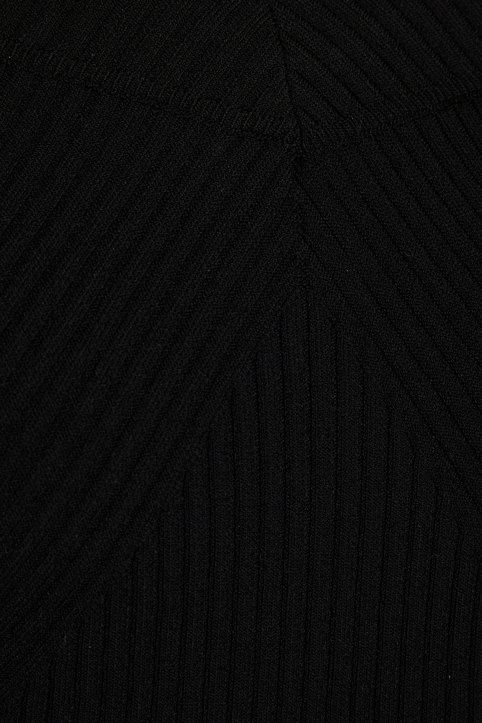 Alberta Ferretti Ribbed-knit Sweater In Black
