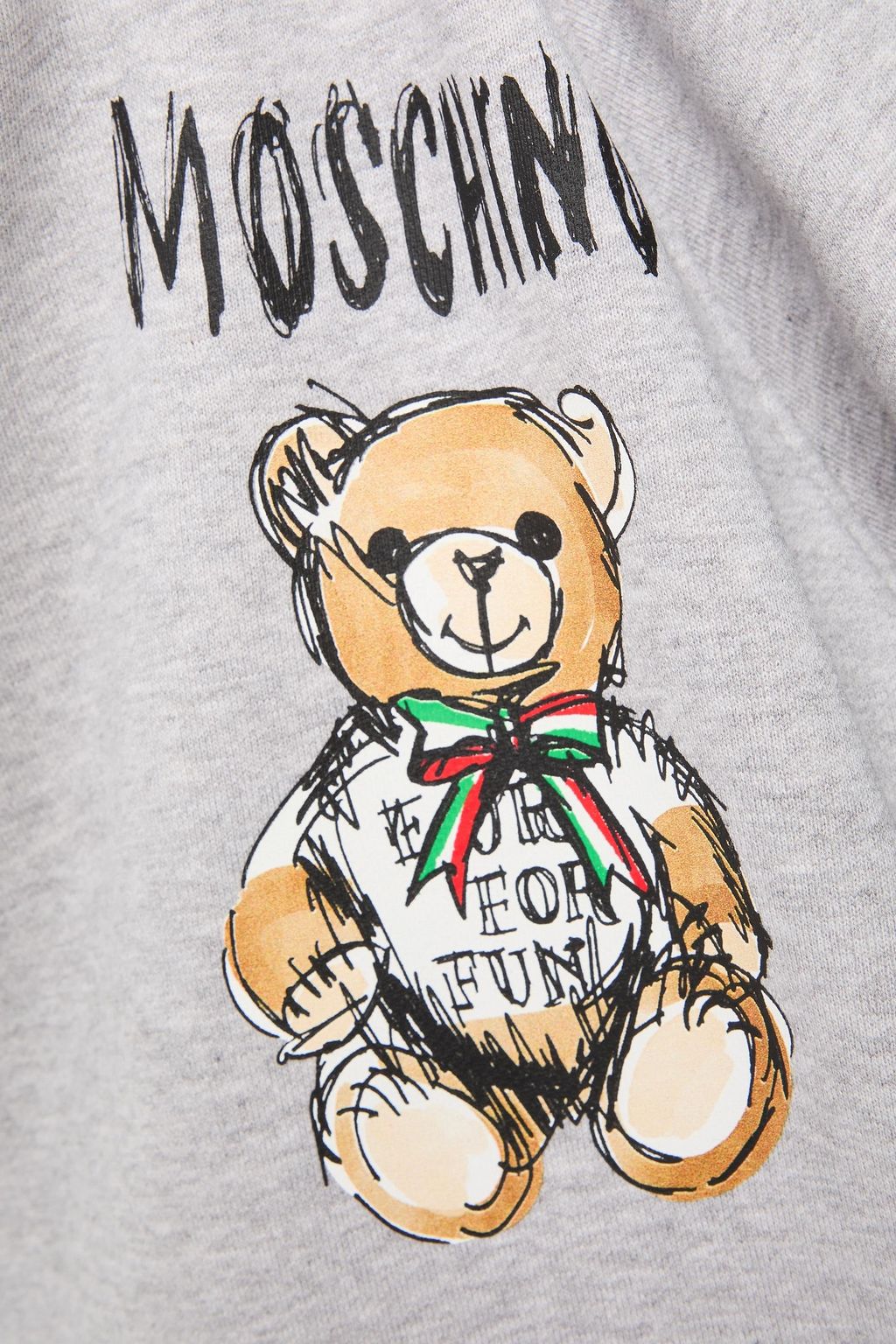 MOSCHINO 프린트 프렌치 코튼 테리 후디