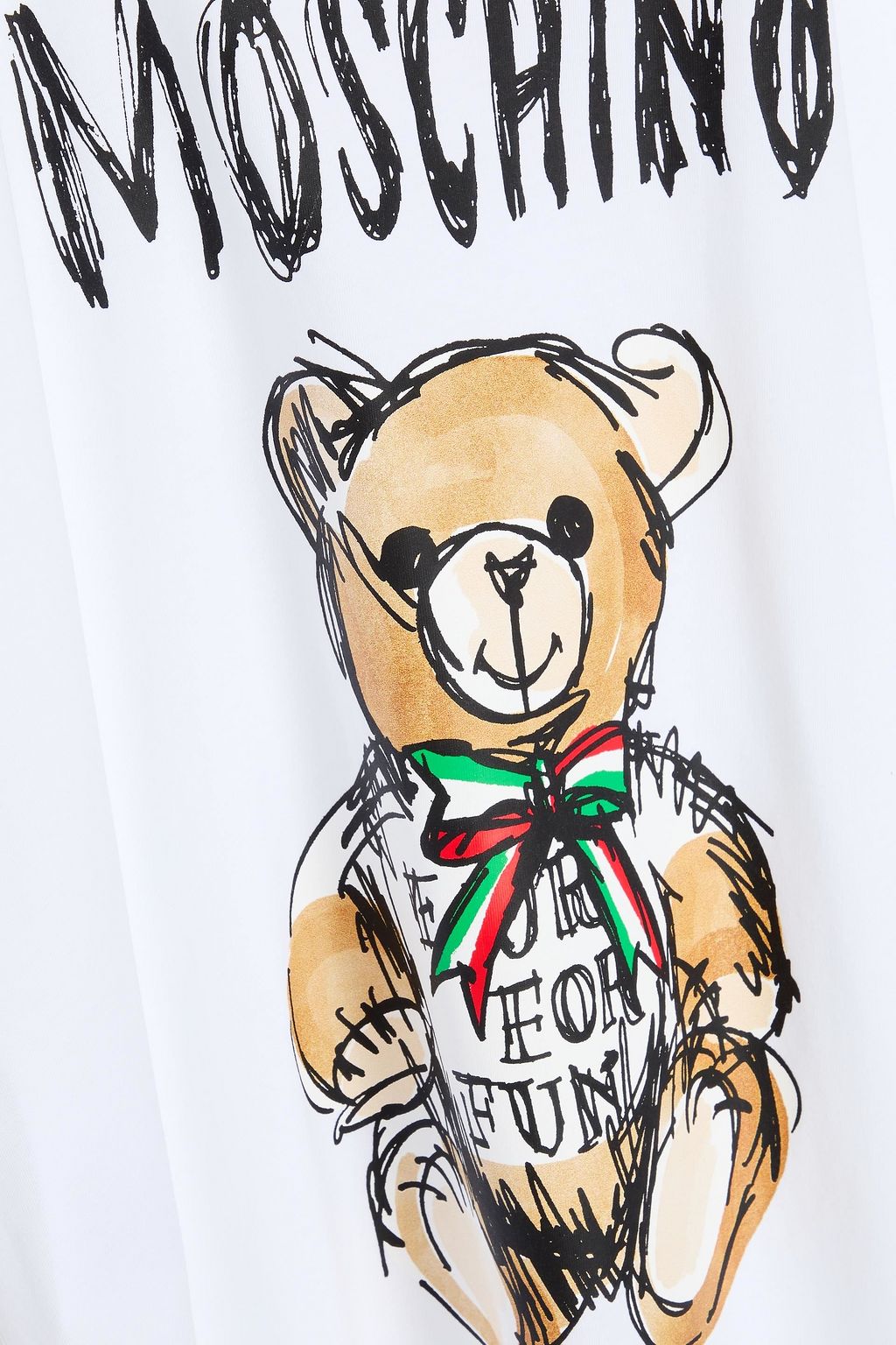 MOSCHINO Printed cotton-jersey T-shirt