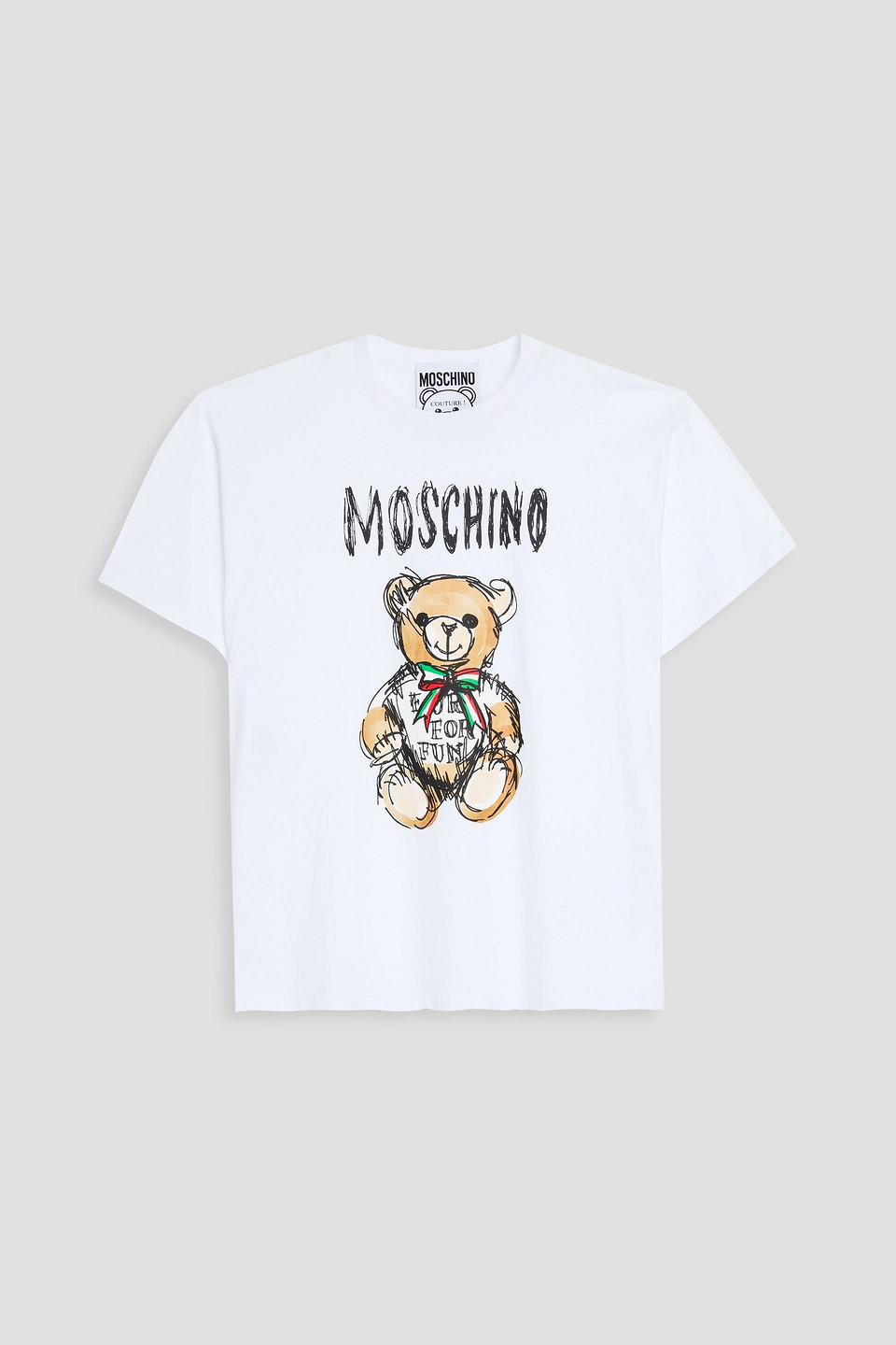 Printed cotton-jersey T-shirt