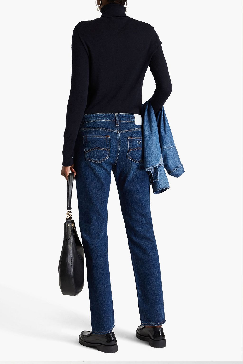 EMPORIO ARMANI جينز بأرجل ضيقة وخصر متوسط الارتفاع
