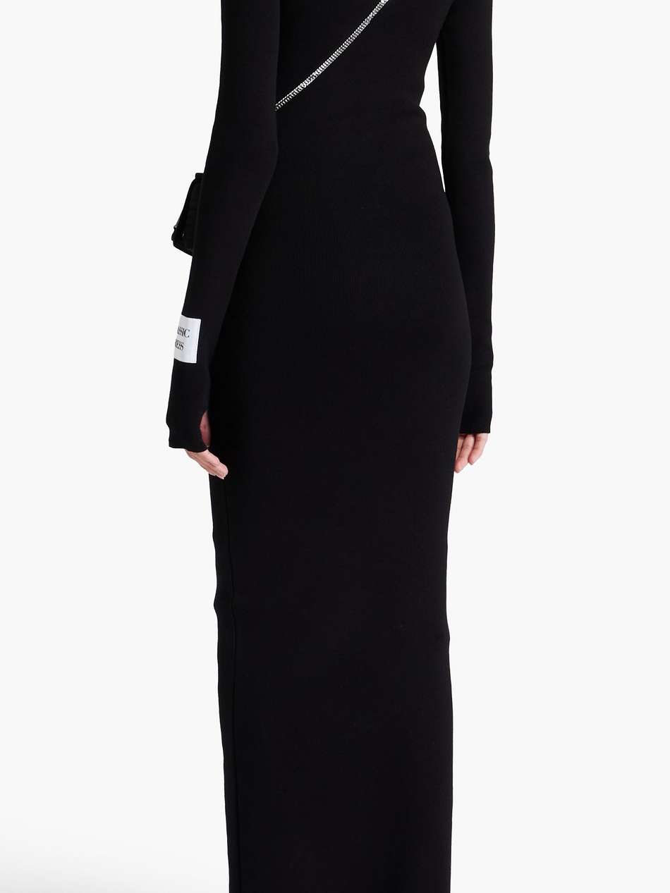 appliqued cotton maxi dress