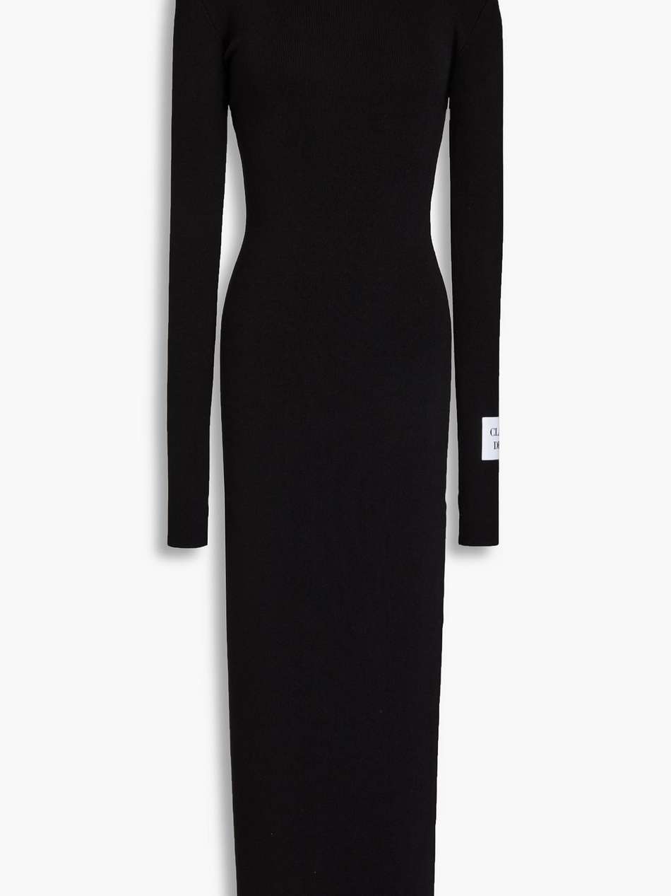appliqued cotton maxi dress