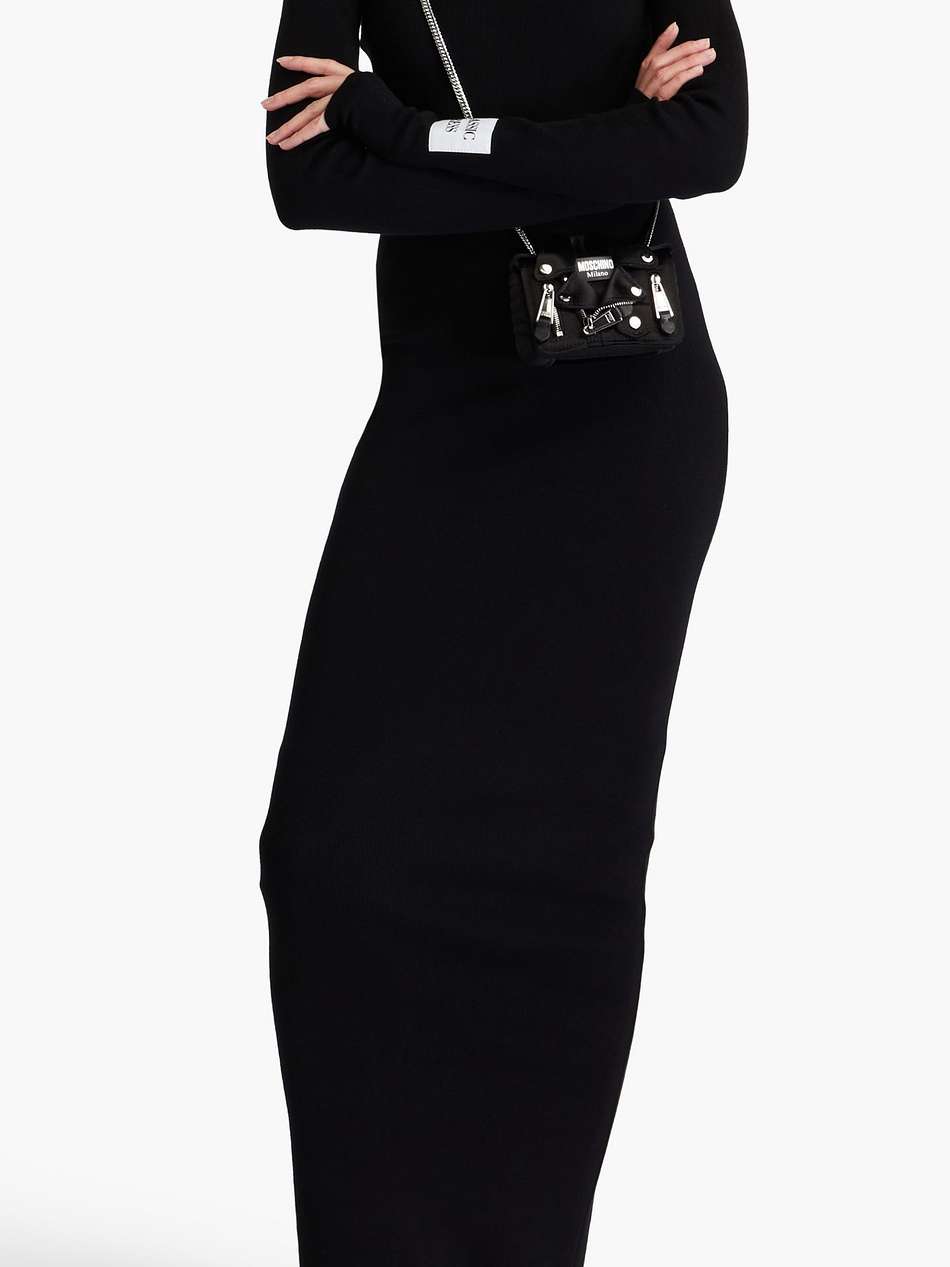 appliqued cotton maxi dress
