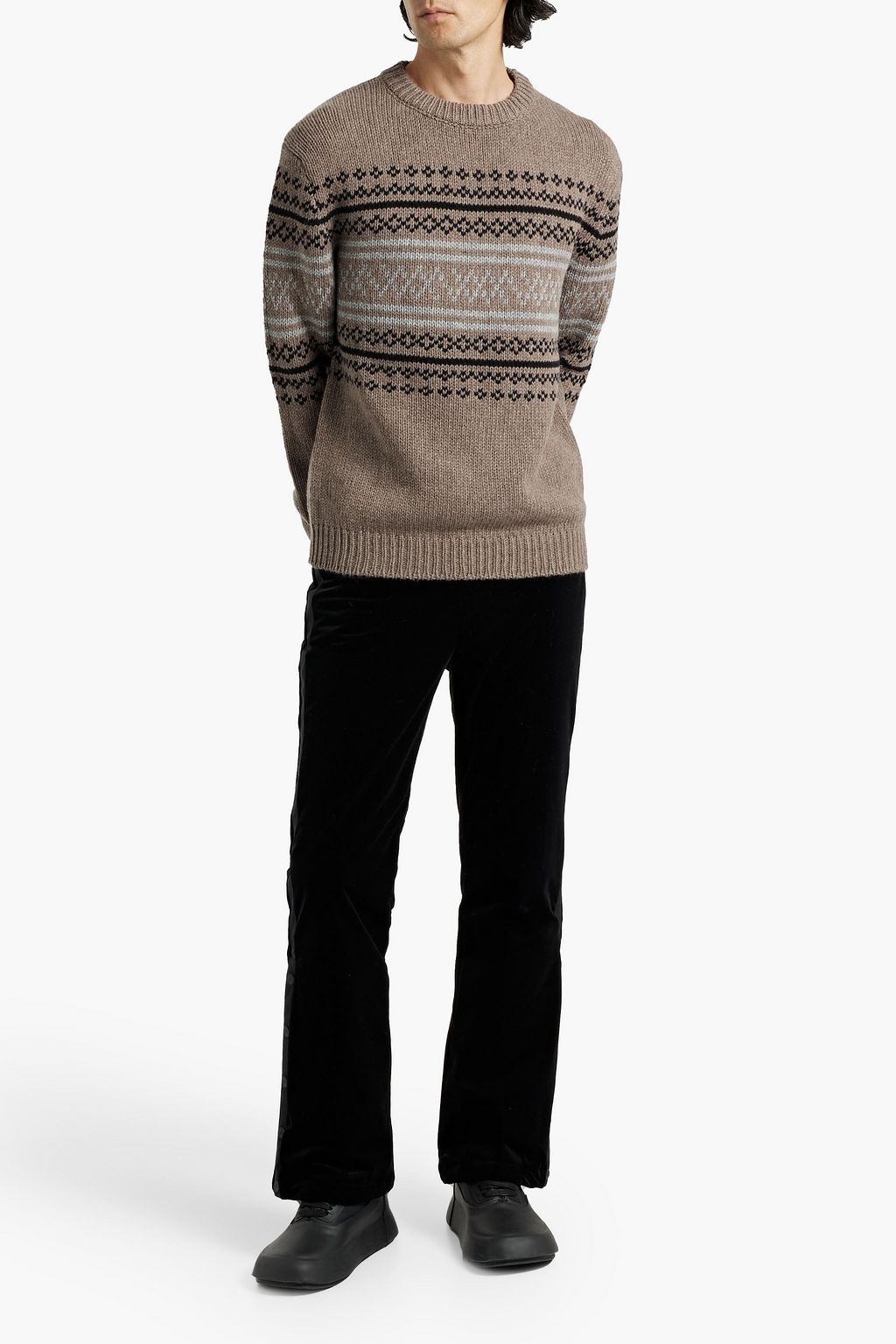 WE NORWEGIANS Setesdal Fair Isle merino wool and cashmere-blend sweater