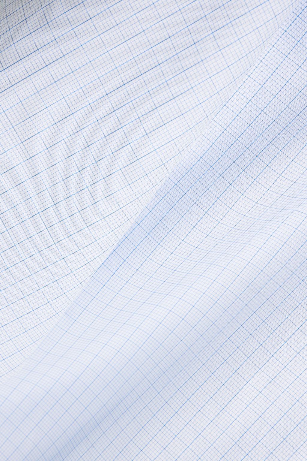 CANALI Checked cotton-poplin shirt
