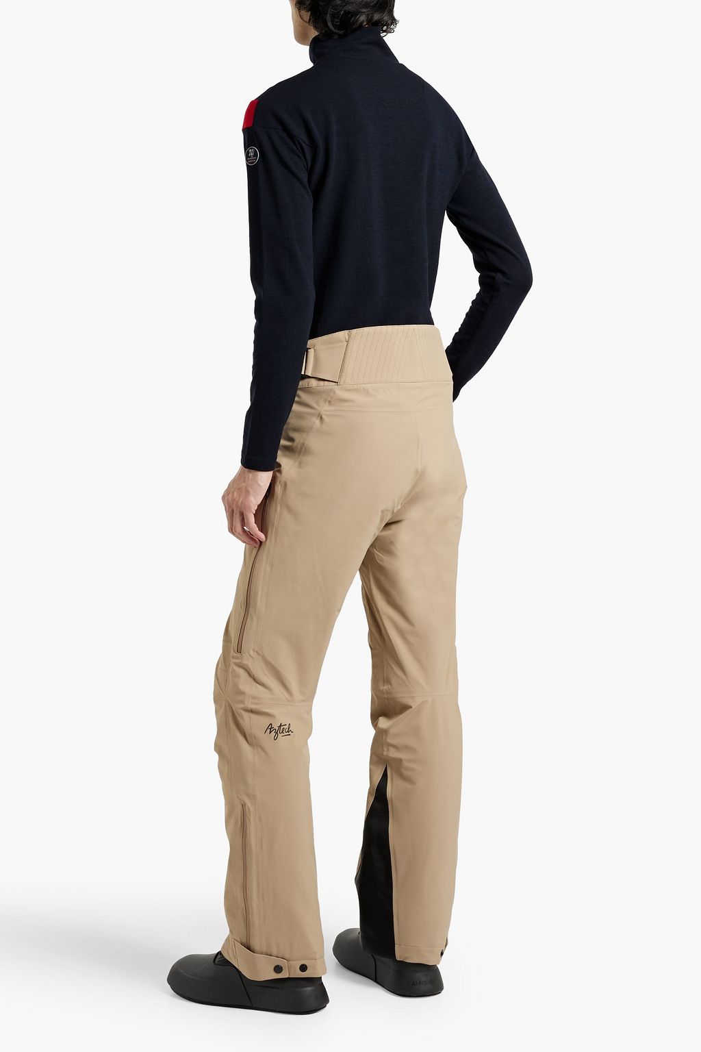 WE NORWEGIANS Striped merino wool-blend base layer