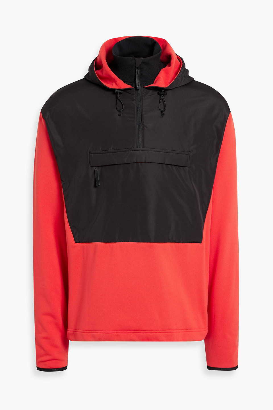 Hut shell-paneled fleece hooded jacket
