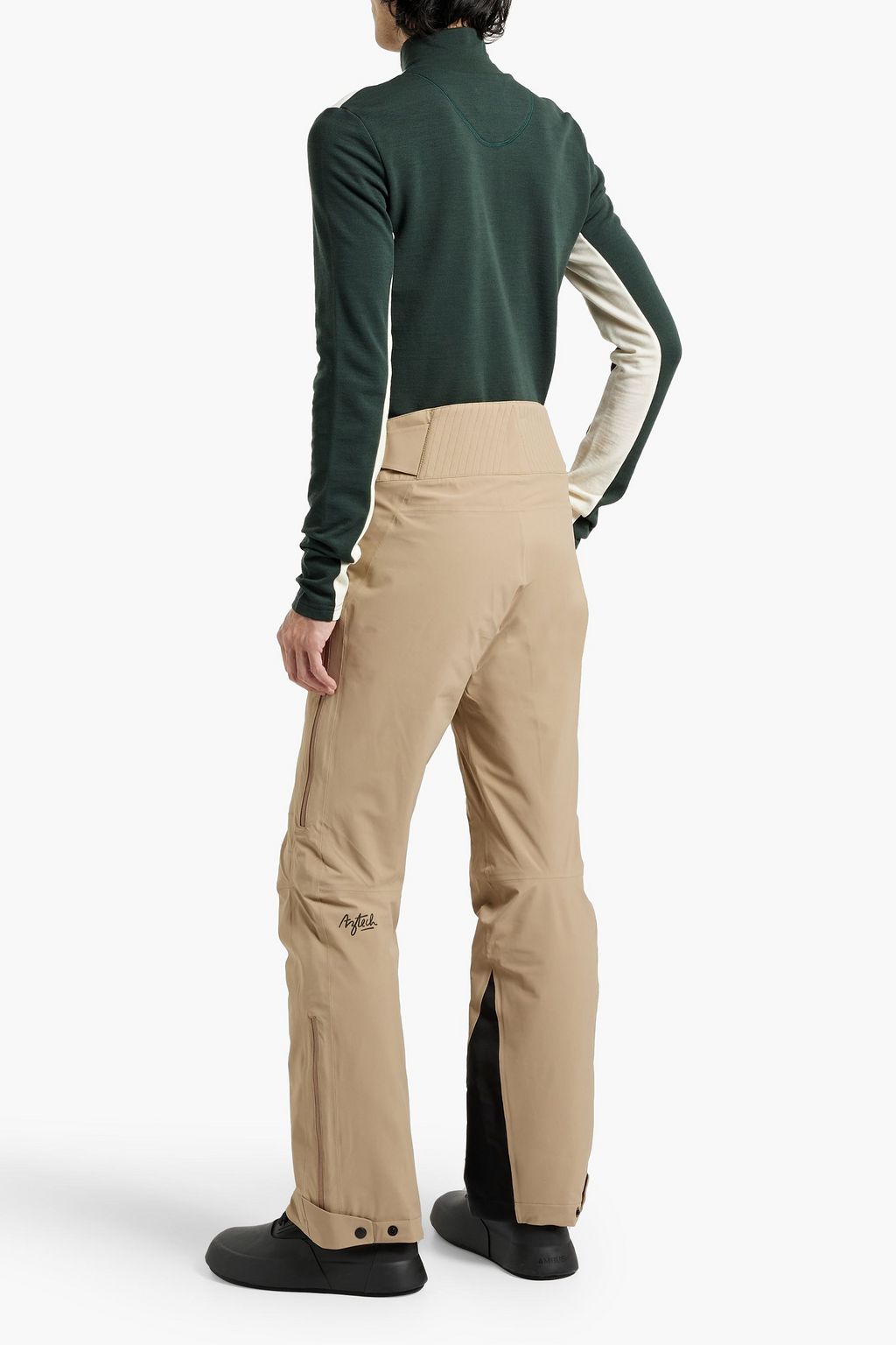 WE NORWEGIANS Two-tone merino wool-blend base layer