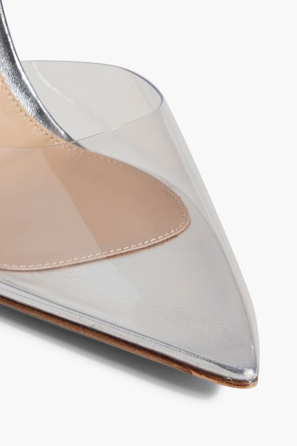 GIANVITO ROSSI Metallic leather and PVC pumps