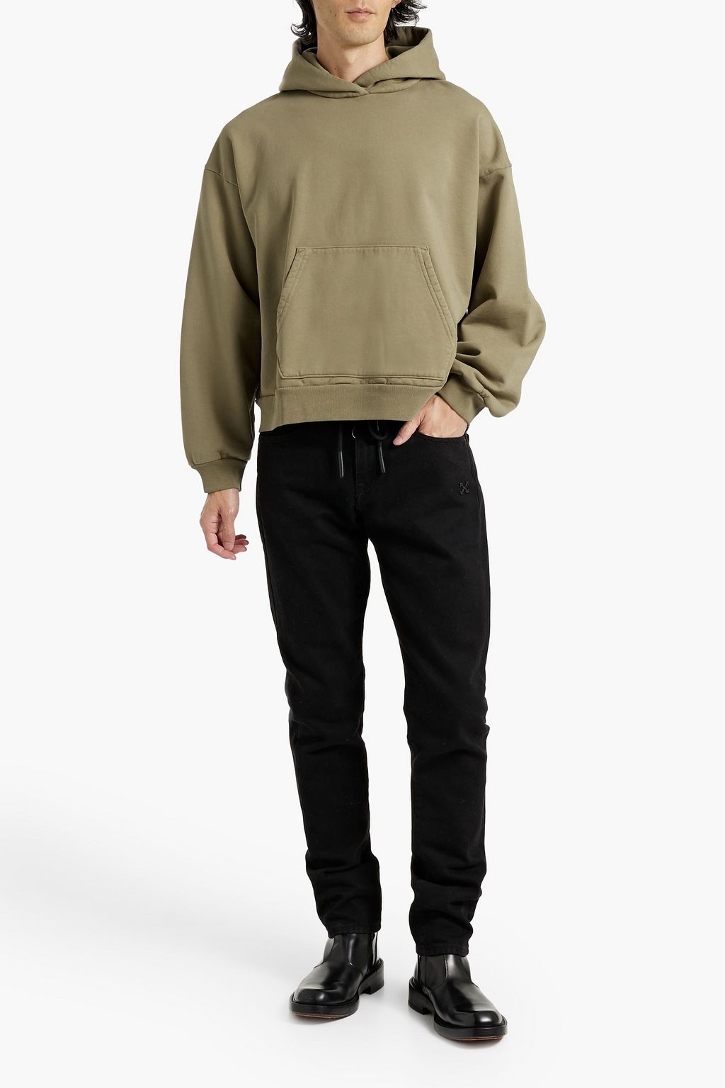 JOHN ELLIOTT French cotton-terry hoodie