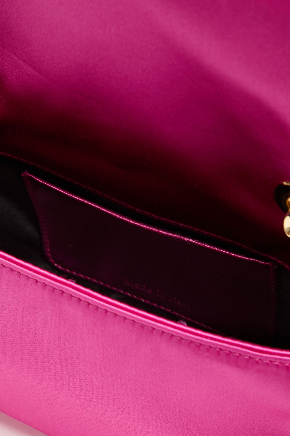Moschino Satin Shoulder Bag In Fuchsia