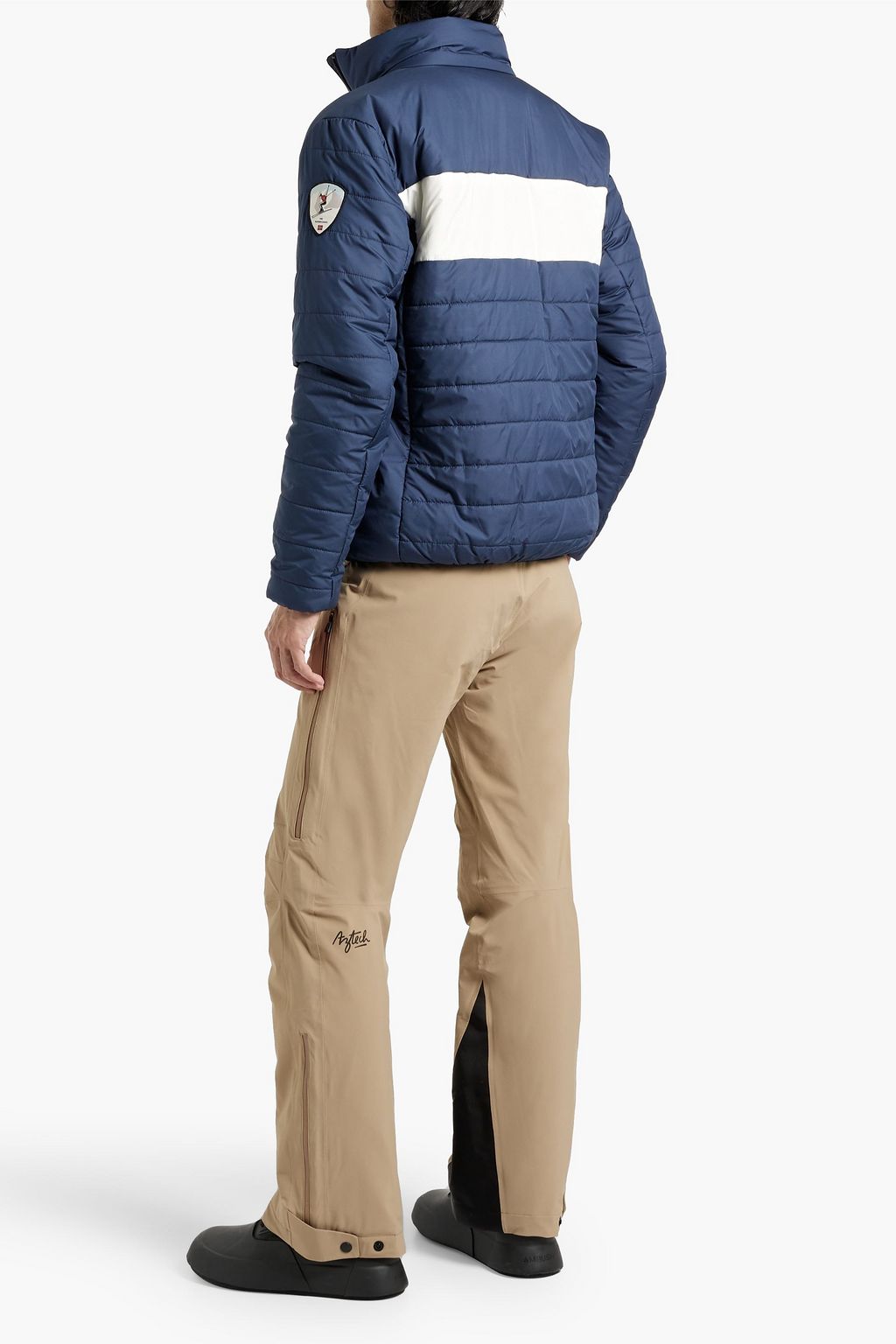 WE NORWEGIANS Myrken Lavalan quilted two-tone ski jacket