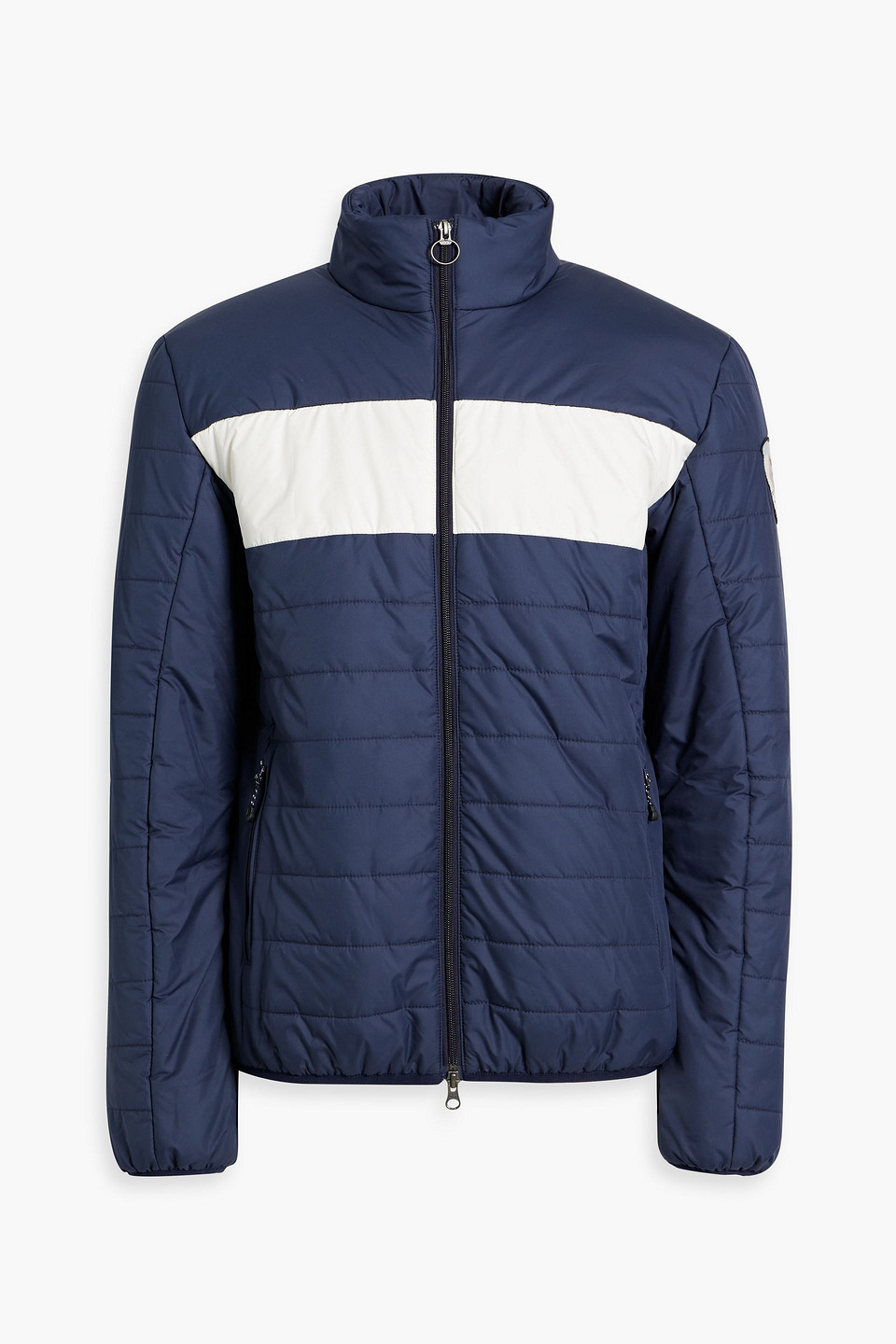 We Norwegians Quilted Two-tone Ski Jacket In Navy