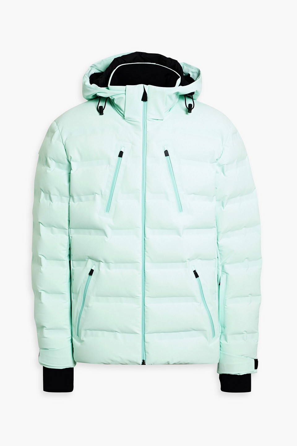 Nuke quilted hooded down ski jacket