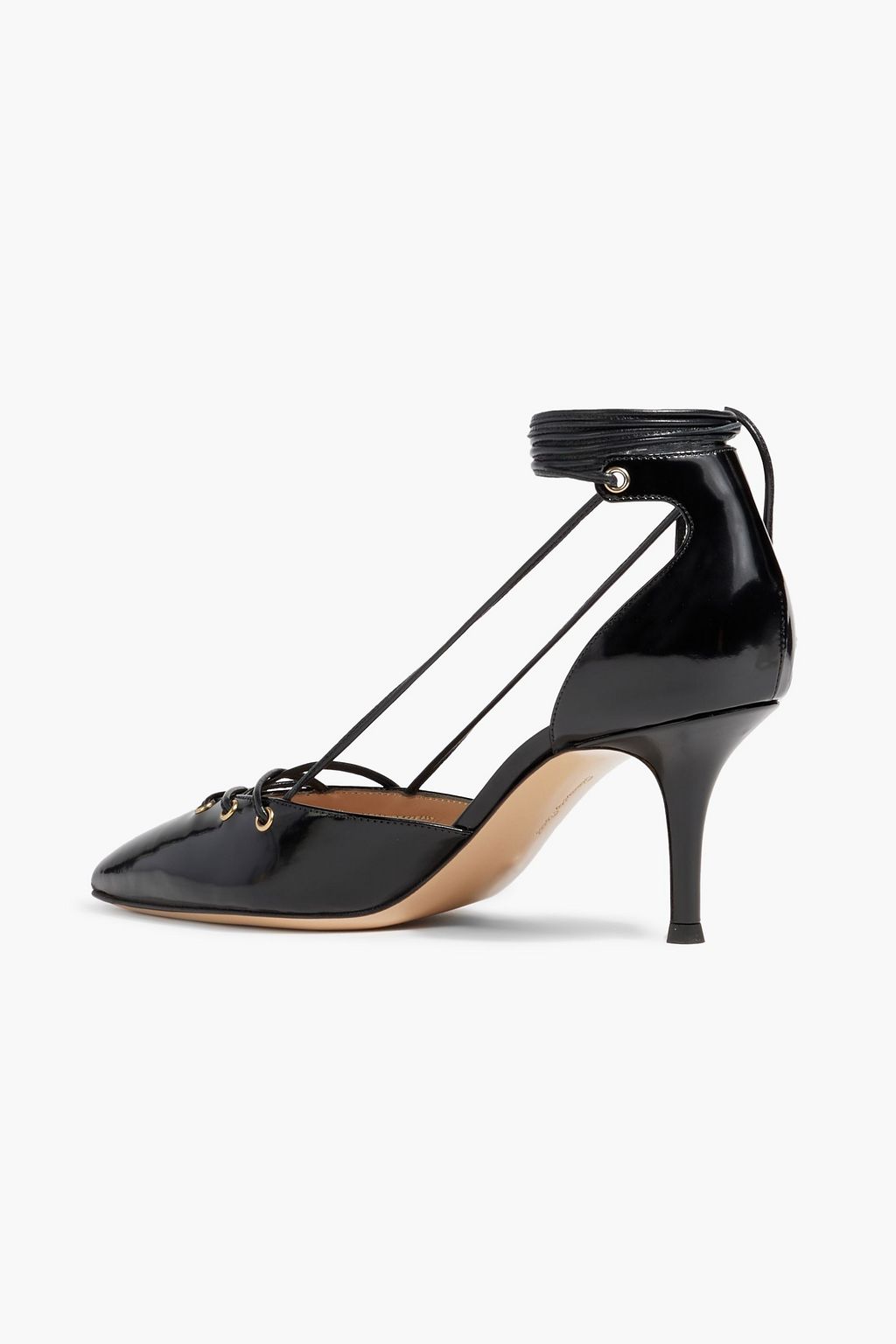GIANVITO ROSSI Lace-up leather pumps