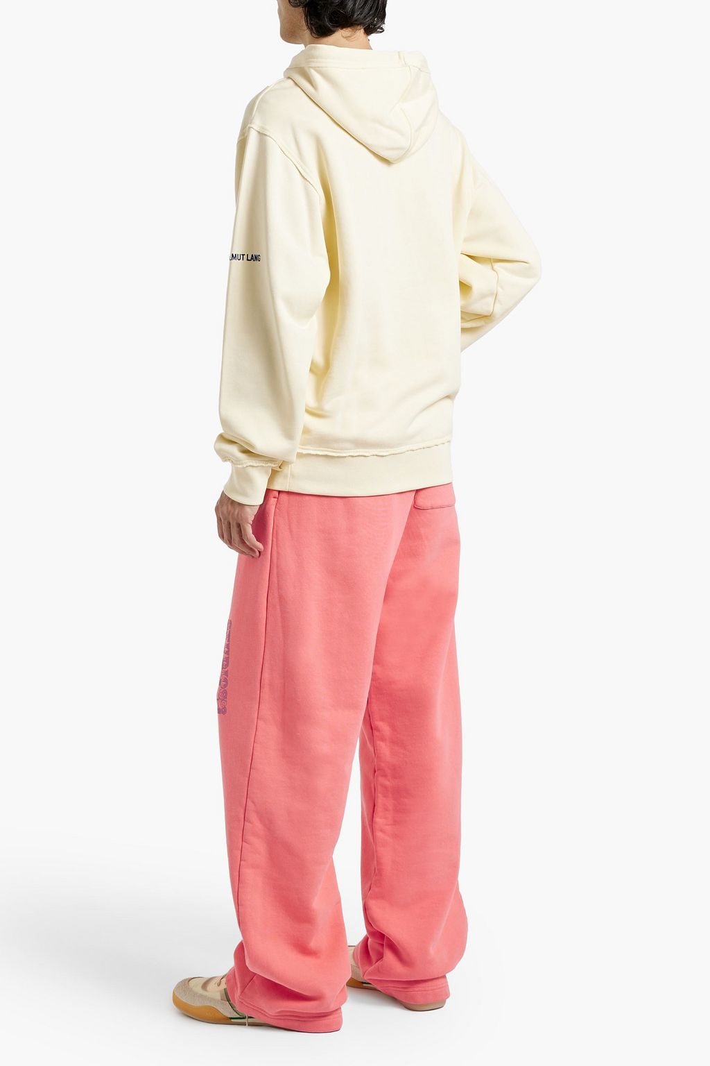 ACNE STUDIOS Printed French cotton-terry drawstring sweatpants