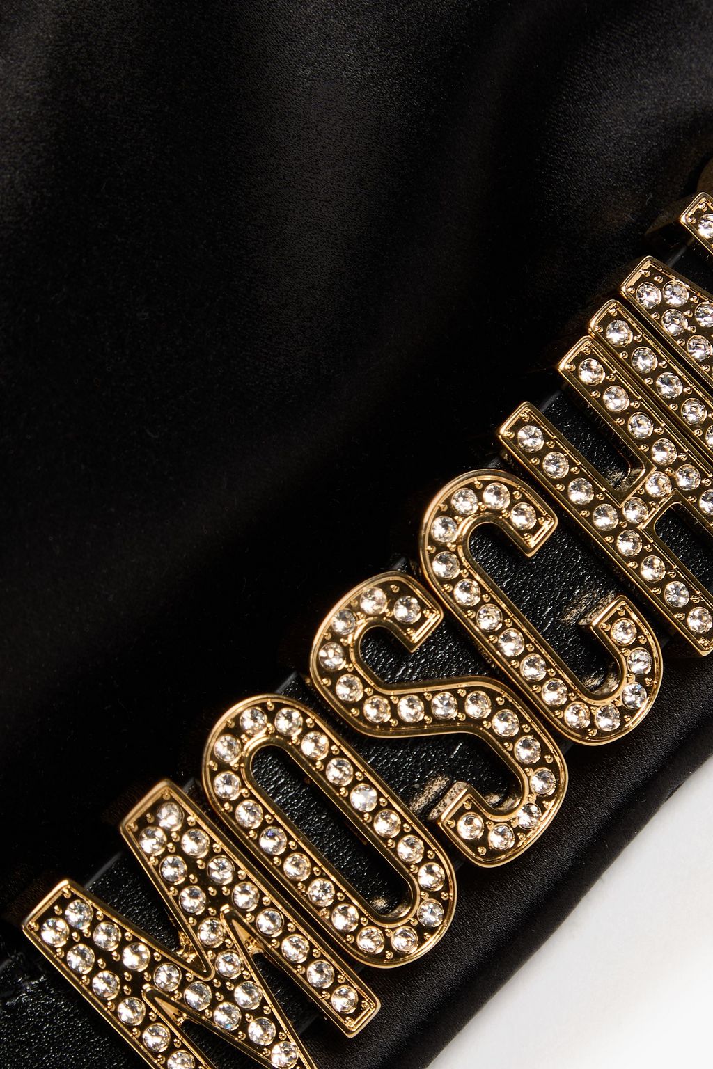 MOSCHINO حقيبة كتف من الساتان المزيّن