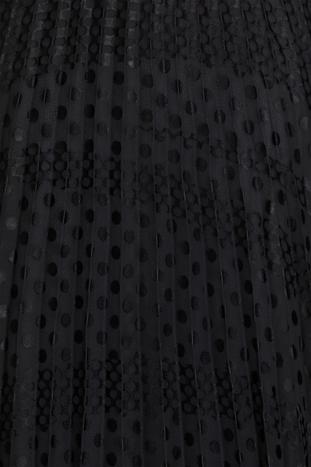 EMPORIO ARMANI تنورة طويلة من الجاكار والفوال مزينة بكسرات