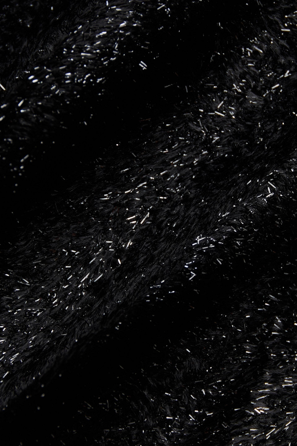 EMPORIO ARMANI METALLIC VELOUR MINI SKIRT