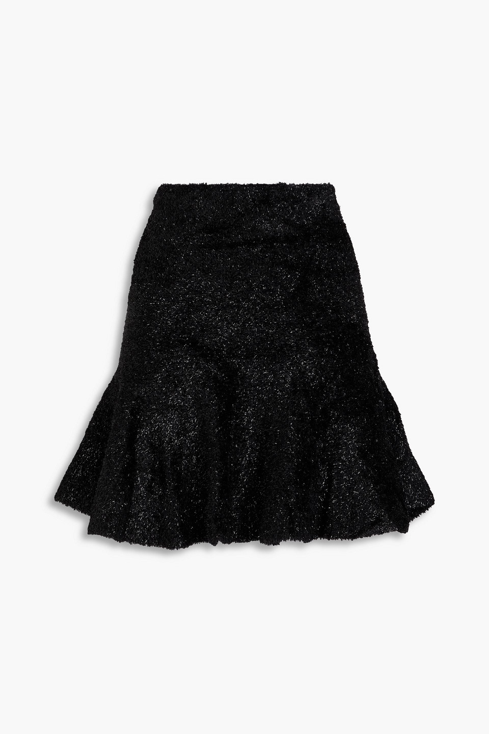 EMPORIO ARMANI METALLIC VELOUR MINI SKIRT