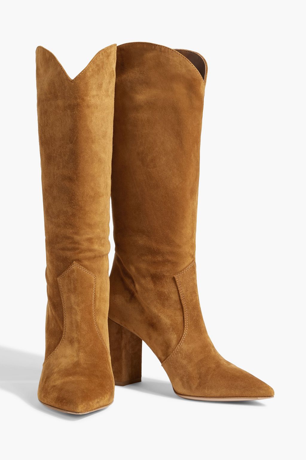GIANVITO ROSSI 85 suede knee boots