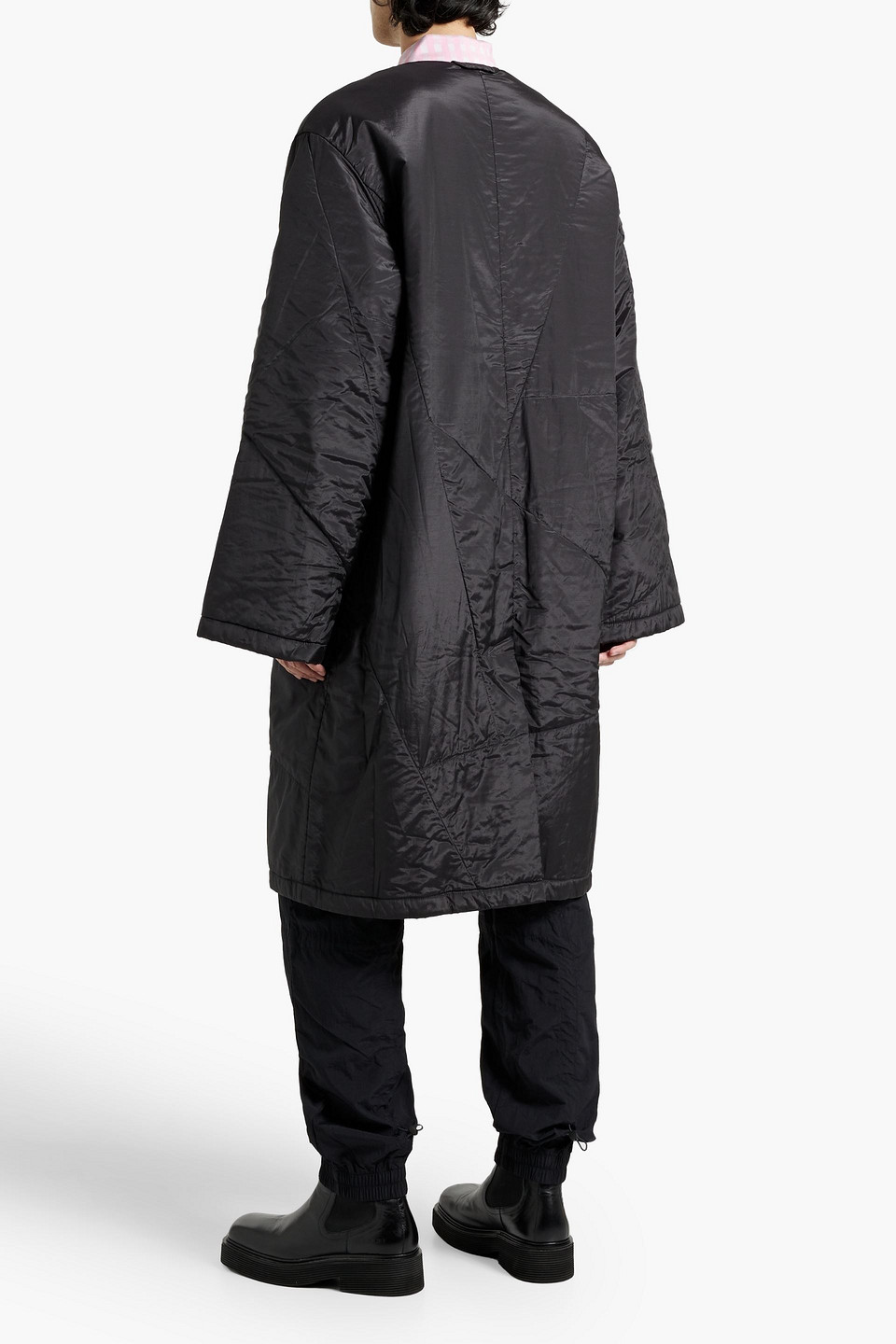 Acne Studios Shell Coat In Black